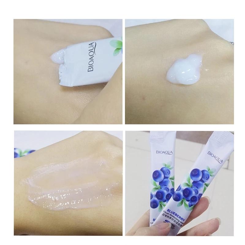 20Pcs Boxed Moisturizing Blueberry Sleeping Mask Skin Care Oil Control