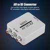 Durable Portable AV To RF Mini HD Video Converter Multi-functional Classic Texture Adapter Box RF Amplifier TV Switcher