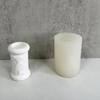 Cylinder Candle Holder Molds for DIY Candle Holder Gypsum Ornament Room Decorations, Easter Theme Pillar Candle Holder