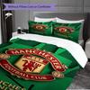 Manchester Legacy Pride Bedding (1 * duvet cover + 2 * pillowcase, without core) 2D Flat Bedding set Soft and comfortable Duvet cover and pillowcase