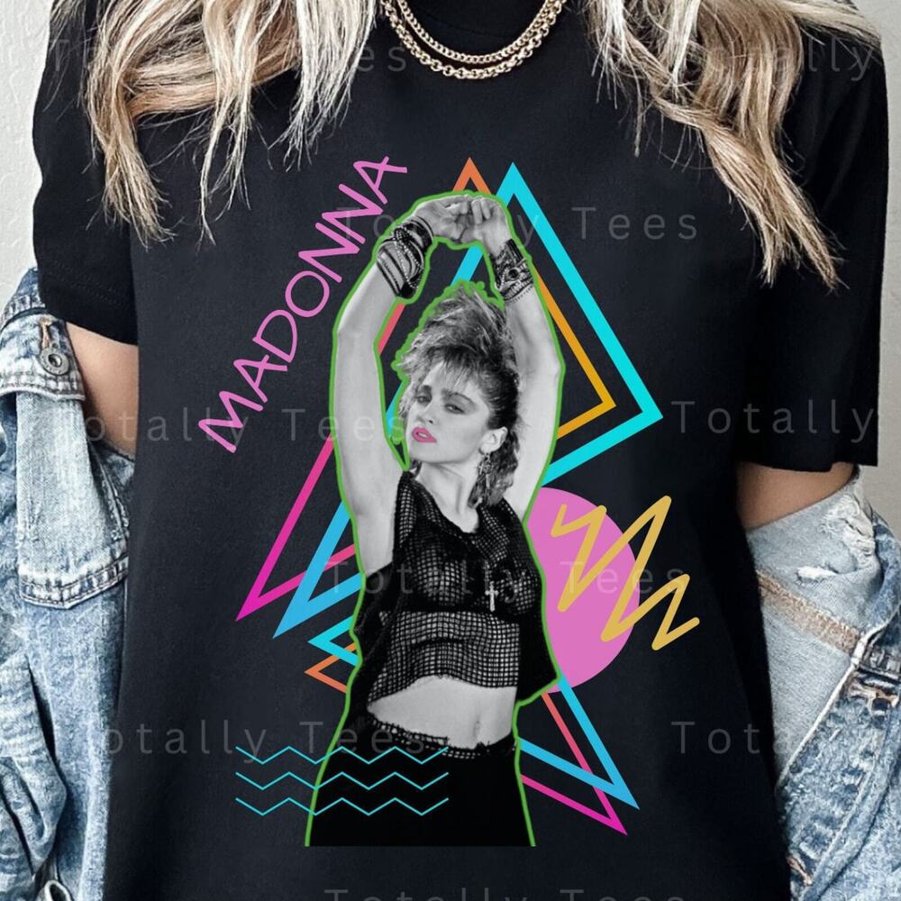 Футболка MADONNA Рубашка Футболка Футболка группы Винтажная Эстетика Футболка 1980-х Ретро Унисекс Футболка