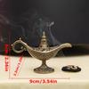 1 шт. Лампа Аладдина Форма Домашний декор Подставка для благовоний Домашний Сложный цветочный дизайн Праздничные подарки