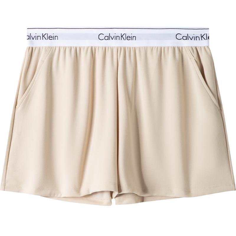 Calvin Klein Охлаждающие антибактериальные шорты Ice Comfort Series, мягкие дышащие домашние шорты, спальные штаны, женские шорты Oat-Milk AD0008ACI