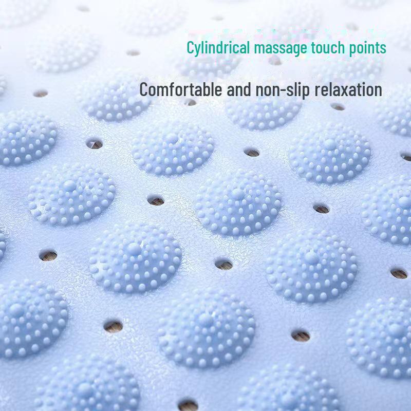 Anti-Slip Bathroom Shower Mat with Suction Cups & Massage Foot Design for Home & Hotel Use
