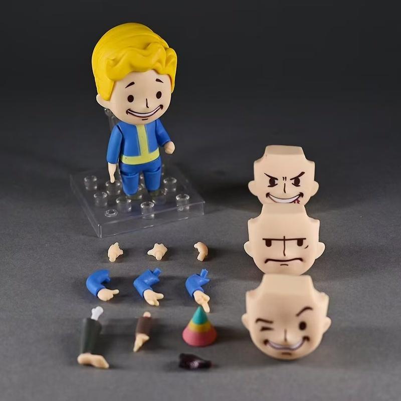 10 см Нендороид 1209 Vault Boy Сменное лицо Милая фигурка Действия Множество аксессуаров Игровая модель Игрушка Коллекционная Аниме Подарок