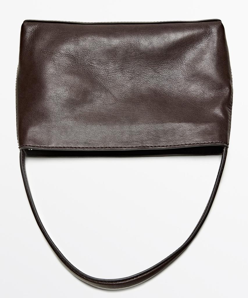 Massimo Dutti Napa Leather Small Shoulder Bag