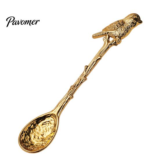Portable Spoons for Food Photography Vintage Carved Coffee Spoon, Flower/Dragonfly/Bird/Starfish Topper, Zinc Alloy Decorative Tableware Breakfast