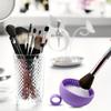 1 шт. Миска для чистки кистей для макияжа, однотонная силиконовая губка для чистки, силиконовая миска для чистки кистей для макияжа, коврик для чистки кистей для бровей