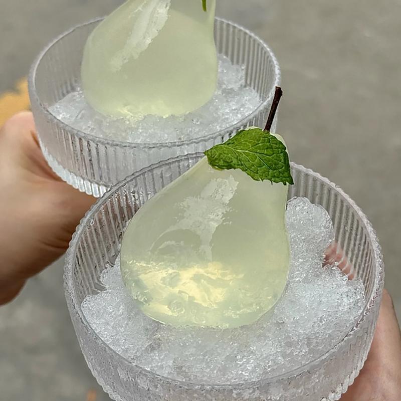 8-ячеечная силиконовая 3D форма для выпечки торта в форме груши для мусса, трюфелей, брауни, формы для выпечки, силиконовый кондитерский инструмент, торты