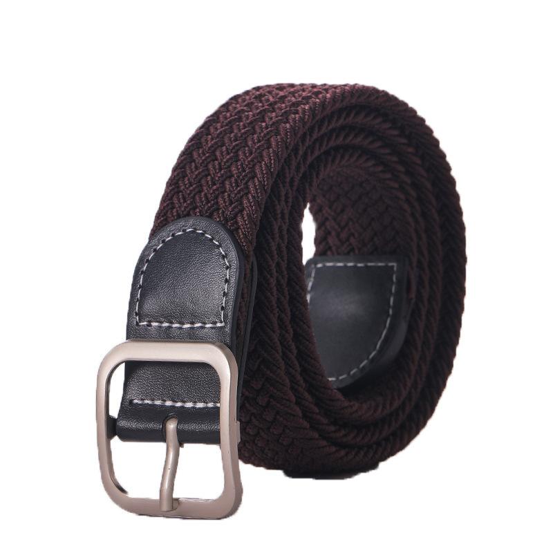 Elastic Belts For Woman Canvas Stretch Belt Solid Color High Quality Fashion Casual Jeans Webbing Ladies Tactical Strap DT050