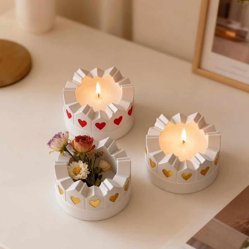 Silicone Mold Concrete Scent Blowtorch Box Candle Cup Molds Artisanal Handmade Jewelry Storage Box Cement Plaster Mould Resin