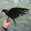 Decor Hunting Decoy Miniatures For Home Garden Fake Crow Garden Decor Bird Ornament Crow Statue
