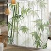 Green Bamboo Shower Curtain Japanese Asian Shower Curtains For Bathroom Zen Spa Bath Curtain Fabric Shower Curtain Watercolor