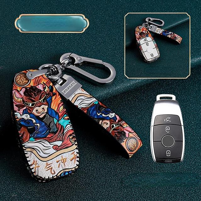 Кожаный чехол для дистанционного ключа автомобиля для Mercedes Benz Clk 200 W213 Amg Glc ACES Class W203 W204 W205 W212 W176 CLA