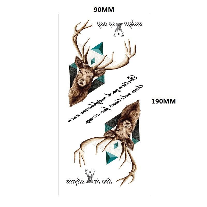 Английский Татуировка Наклейка Перо Красная Губа Тотем Рука Круг Набор Моделирование Водонепроницаемый Татуировка Наклейка