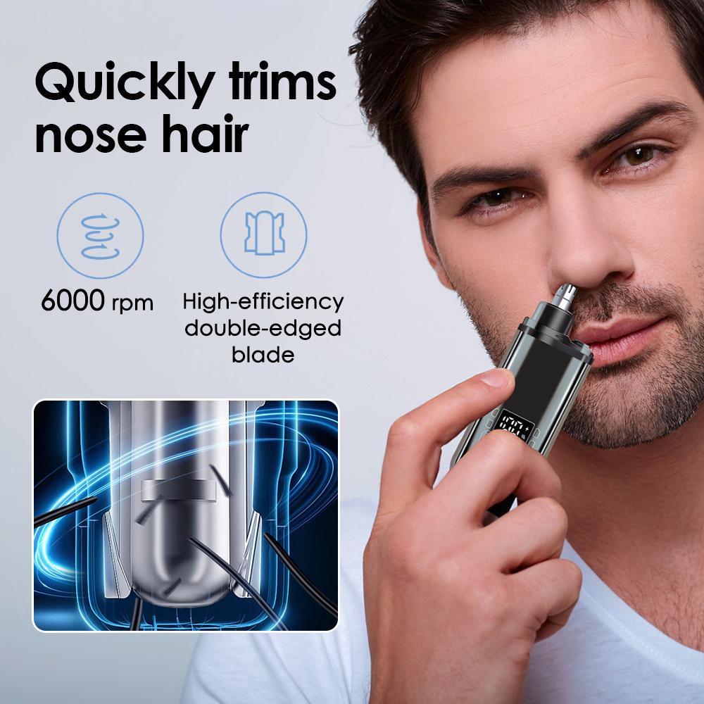 Electric Nose Hair Trimmer Portable Electric Shaving Men's High Quality USB Charging Automatic Waterproof Mini Nose Hair Remover