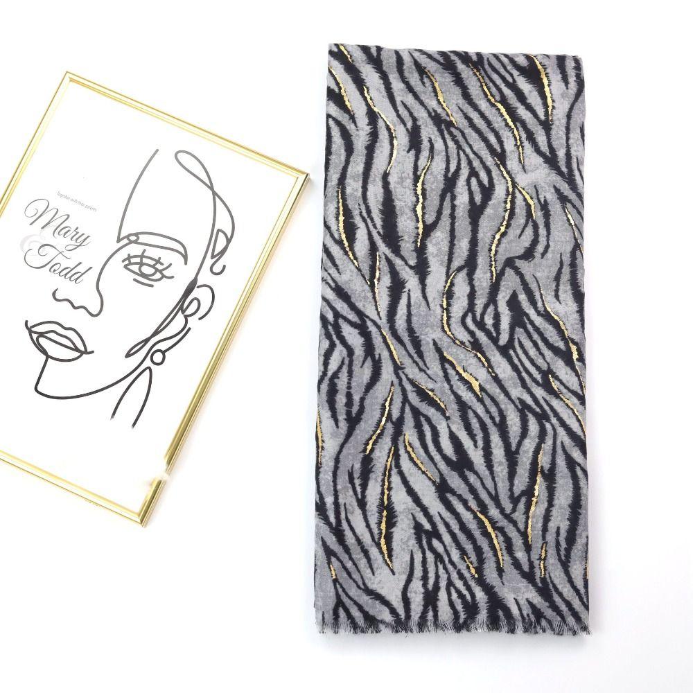 Viscose Cotton Linen Scarf Soft Lady Pashmina Hijab Wrap Floral Shawl Wrap For Autumn Winter