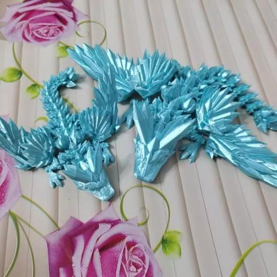 3D-печатная фигурка летающего дракона с подвижными суставами, китайская фигурка дракона, шарнирная модель крылатого дракона, игрушка-фиджет, настольное украшение, орнамент
