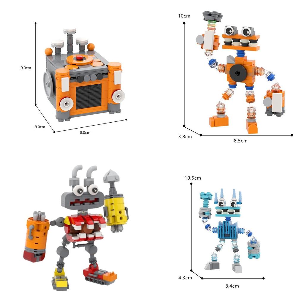 Interactive My Singing Monster Building Blocks Moc Brand Suitable For Export Enhances Intellectual Skills And Fuels Imagination