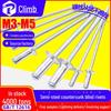 304 Stainless Steel Rivets: Countersunk, Semi-Steel, Flat Head, Small M3-M5