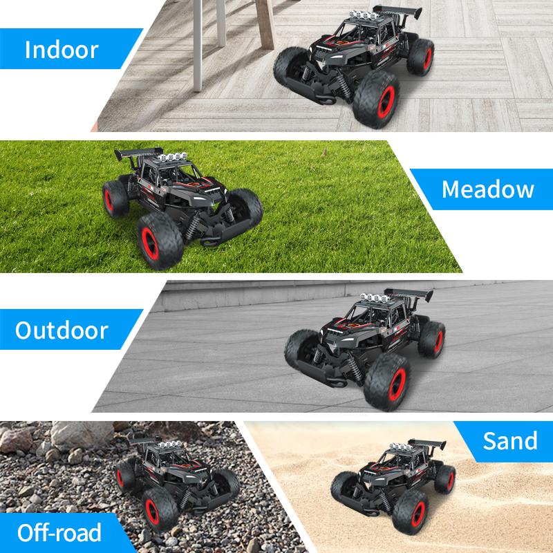 2024 Новый 2.4Ghz 4WD RC Flat Racing Truck с подсветкой 1:14 Дистанционное Управление Мотоцикл Внедорожник Высокоскоростной Автомобиль Внедорожник Детский RC Игрушка Мальчик Подарок