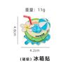 Baked Paint Alloy Pearl Magnetic Sanya Tourist Souvenir Fridge Magnet, Hainan Beach Scenic Spot Cultural Creative Magnetic Sticker
