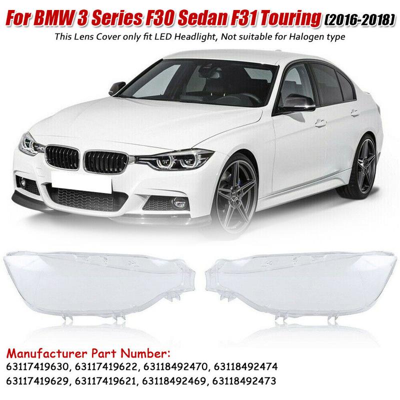 Car Headlight Lens Glass Lampshade Led Headlamp Lens Cover For Bmw F30 F31 3 Series 2016 2017 2018 Headlight Cover Shell