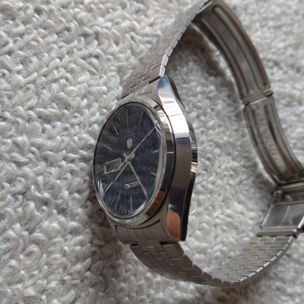[USED] Seiko Quartz TYPE2 Blue Dial Used Fully Functional