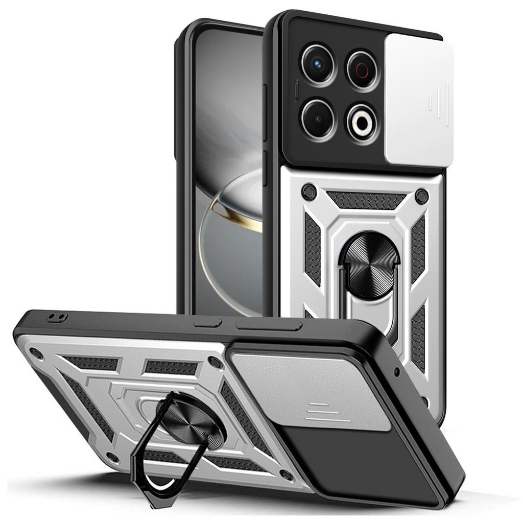 Защитный чехол для камеры Tecno Spark 30 Pro 30C 20 Pro + 20c 10 Pro Spark Go 2025 Go 1 Armor Hybrid Metal Ring Holder Back Cover