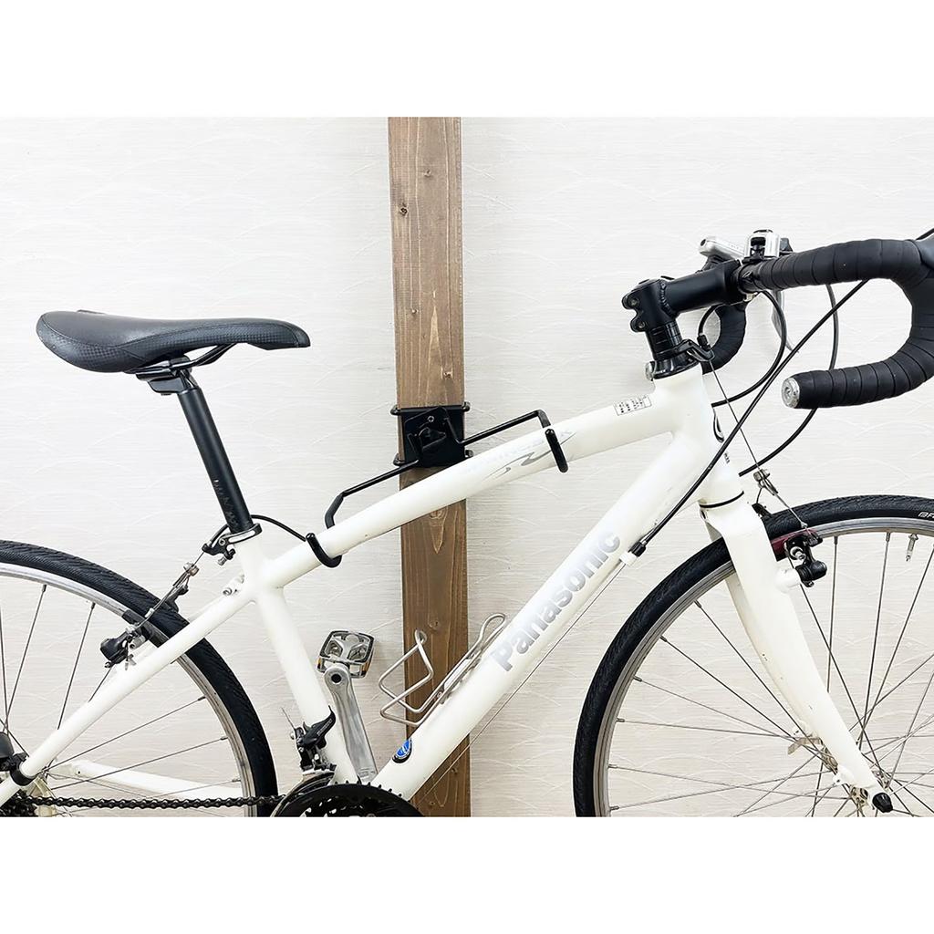 Waki Sangyo Настенное хранение Натяжной держатель для велосипеда Для хранения в помещении Кросс-байк Черный см WALIST-ONE Полуглянцевый 18x29.5x11.5 W1-011