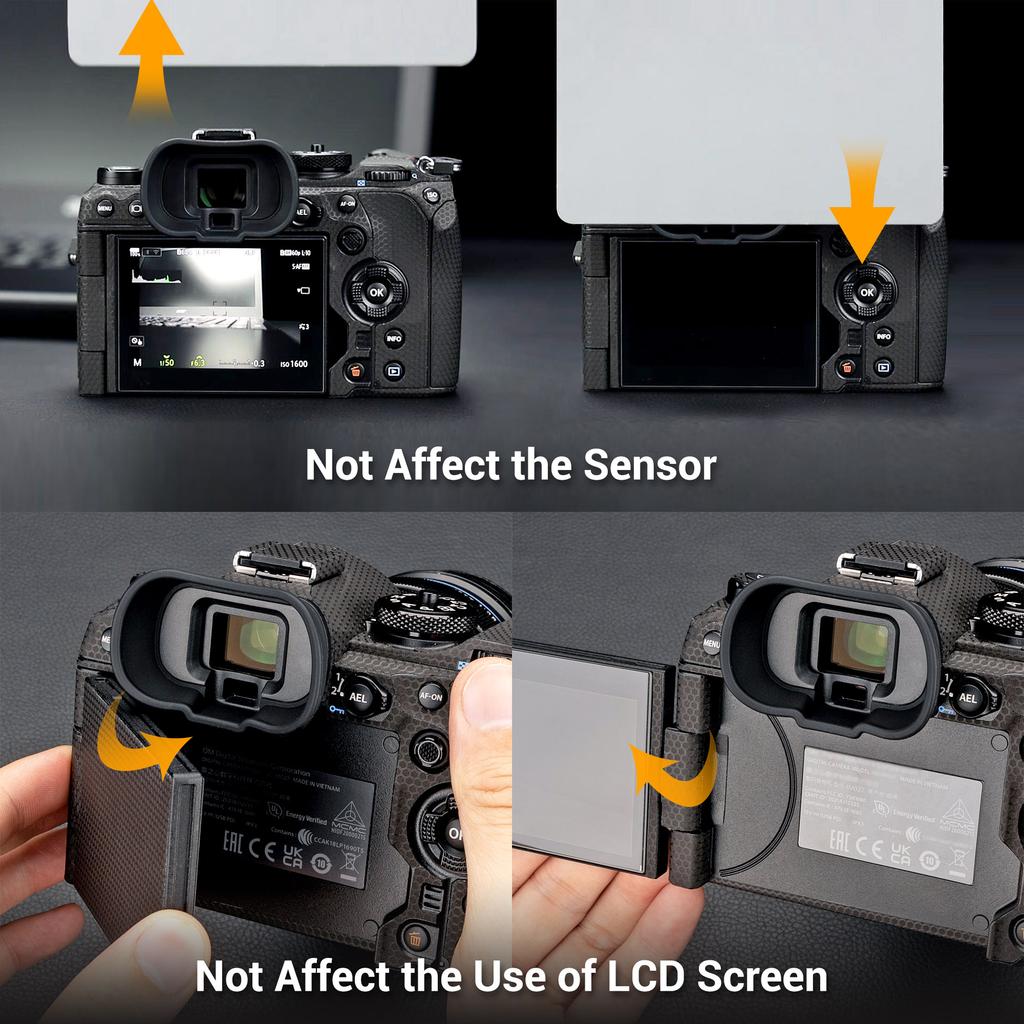 Soft Camera Viewfinder Eyecup Eyepiece for Olympus OM SYSYEM OM-1 Mark II & OM-1 EVF Eyeshade Protector Replaces Olympus EP-18