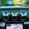 Вышитая бабочка на консоль автомобиля - причудливый лечебный декор