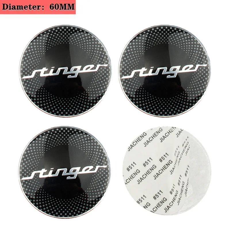 ABH3   4PCS 60MM Car Wheel Center Hub Sticker for KIA K3 K5 K2 K7 K9 KX3 Stinger Forte Sportage R Rio Soul Ceed Sorento Accessories