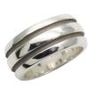 Used TIFFANY&Co. Ring Group Double Line EU#52.5 Silver925 10.1g Silver Accessories