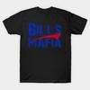 Мужская черная футболка с принтом Bills Mafia Печать на трансферной бумаге без вырезания Хлопковая футболка