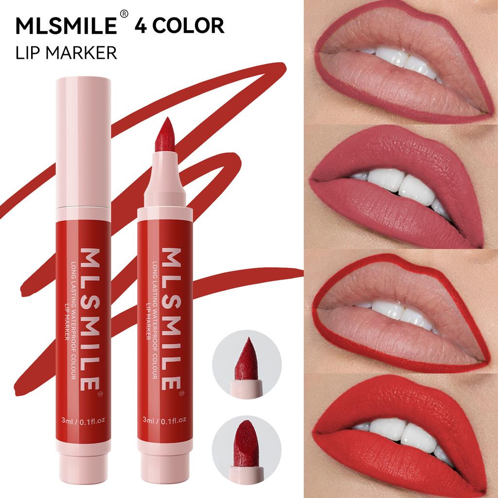 MLSMILE Неприлипающая чашка помада матовая натуральная легко наносится блеск для губ водостойкий маркер карандаш для губ