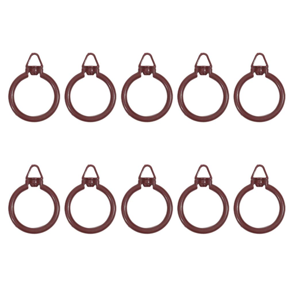 Curtain Hanging Ring Plastic Rod Rings Hooks for Drapes Holder Shower Curtains Drapes Plastic Holder