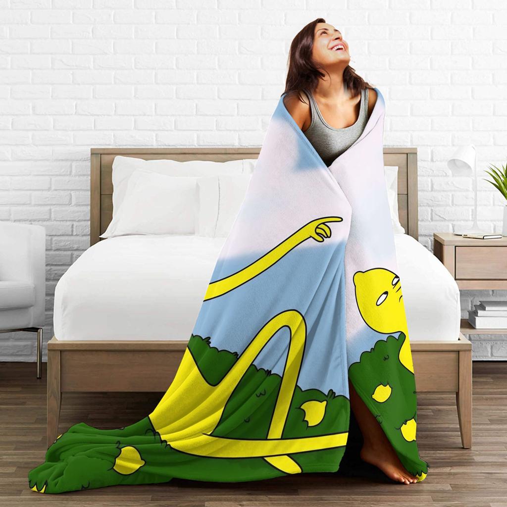 Super Soft BlanketsChildren Camping Lemongrab Unacceptable Bedding Throws Flannel Bedspread For Bedroom Funny Sofa Bed Cover