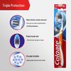 Colgate Зубные щетки с мягкой щетиной и древесным углем, тройное действие, упаковка из 6 штук