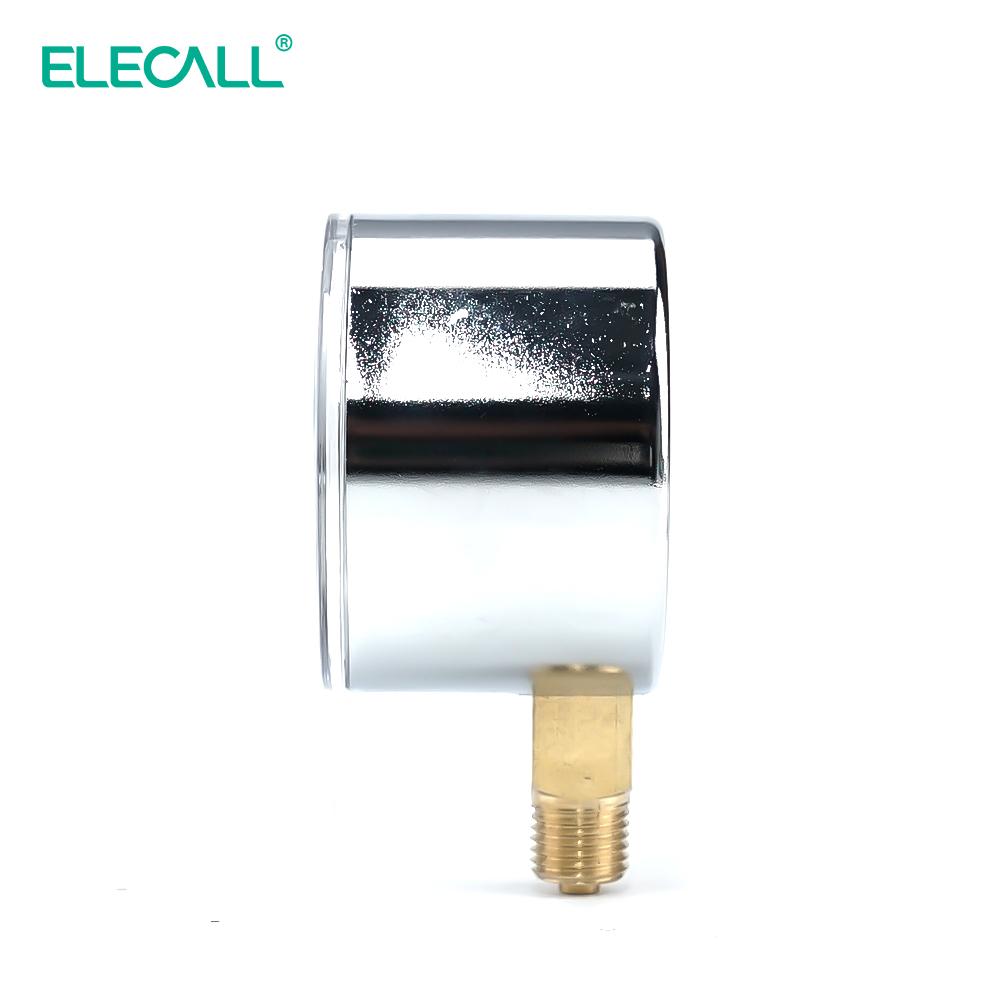 ELECALL High Quality YE-60 KPA Air Diaphragm Pressure Gauge Phosphor Bronze Film Box Pressure Gauge Positive Pressure Meter