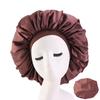Large Night Sleeping Cap Hair Bonnet Hat Head Cover Satin Wide Band Adjust Caps