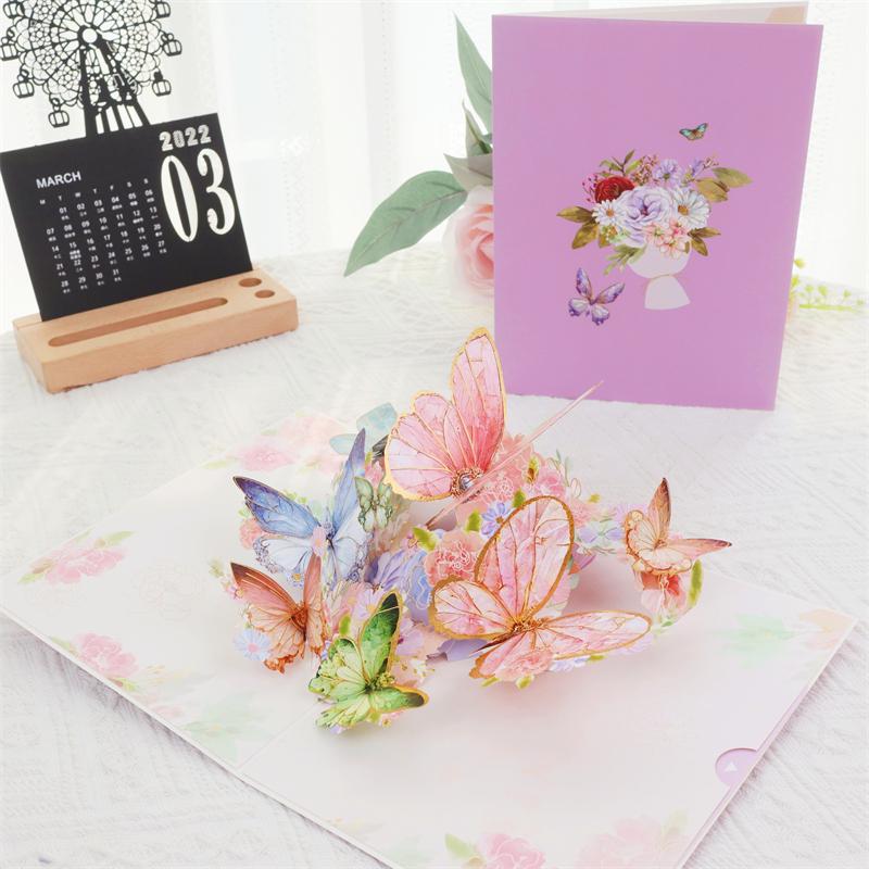 Сияющий павлин 3D Pop-Up открытка - Мечтательный день рождения, Праздник, Общее поздравление, День учителя