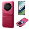 For Huawei Mate 60 PU Leather Coated PC Phone Case Smartphone Cover with Dual Card Slots