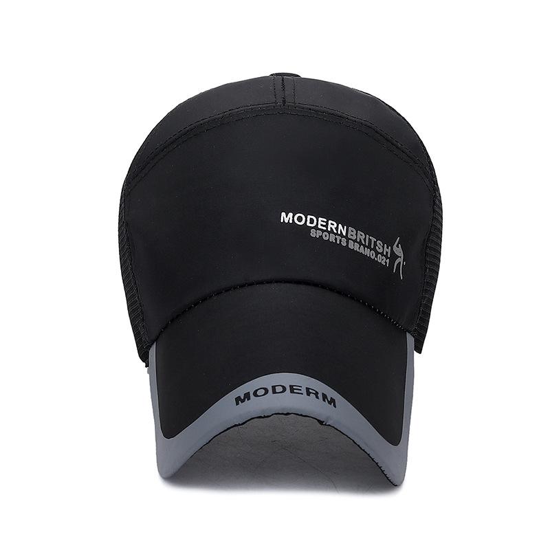 Летняя бейсболка с увеличенными полями, солнцезащитная, мужская, для улицы, повседневная, сетчатая, тонкая, дышащая, летняя шляпа