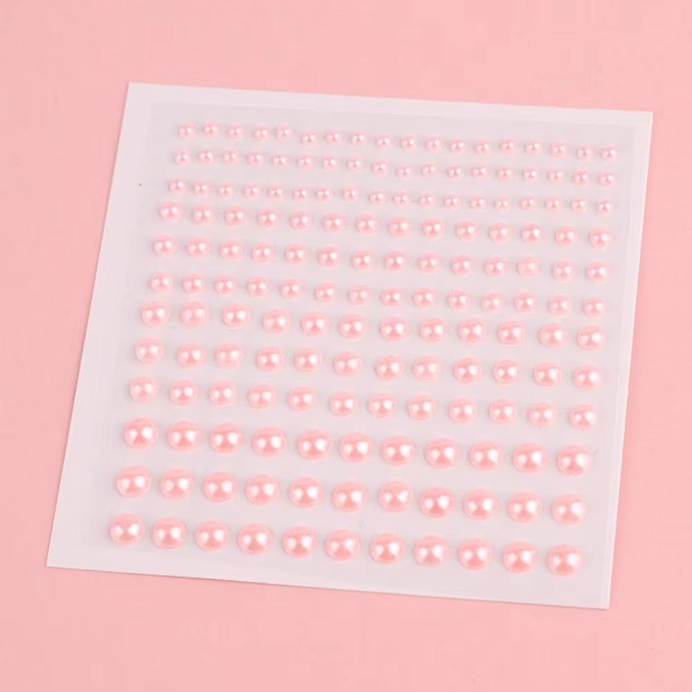 165 шт./лист микс 3/4/5/6 мм 3D жемчужные украшения для лица тени для век наклейки самоклеящиеся наклейки для лица волосы брови ногти макияж декор