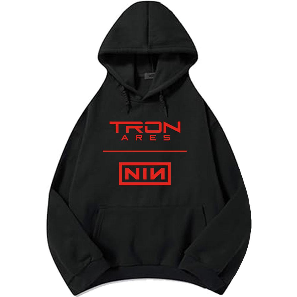 Nine Inch Nails Tron Ares Hoodies Fashion Band Album Graphic Print Sweatshirts Hooded Long Sleeve Male Sudaderas Winter Men Tops