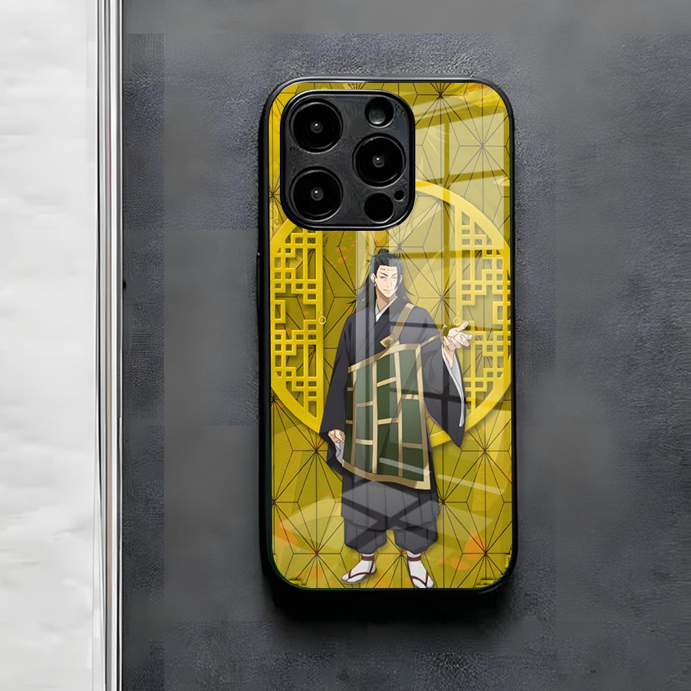 Geto S-Suguru Phone Case For IPhone 17 Air 16 E Pro Max 15 14 13 Mini 12 Pro 11 Max Plus Black Glass Cover