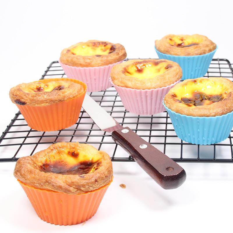 Для выпечки необходимы 24 шт. в упаковке. Круглые силиконовые формы для торта, кексов, формочки для мыла, пудинга, желе, HD