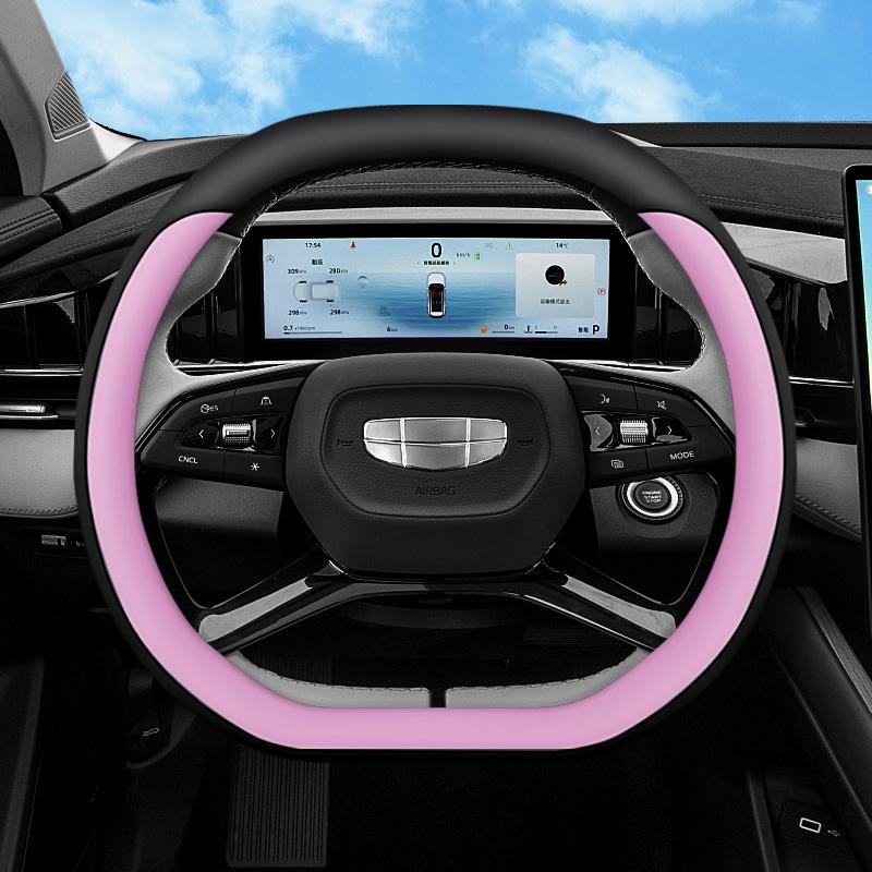 Fits 24 Geely Boyue Models: New Boyue, L, COOL, PRO Steering Wheel Cover - Genuine Leather