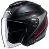 HJC HELMETS I30 SLIGHT HJH215 Open Face Motorcycle Helmet, Black/Red (Size: Small)